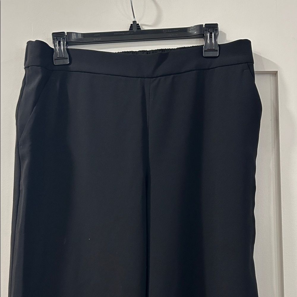 NWT LOFT Black Wide-Leg Trousers, Size Medium - Picture 2 of 10